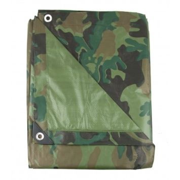 Bâche multi-usages camouflage CE 2m x 3m