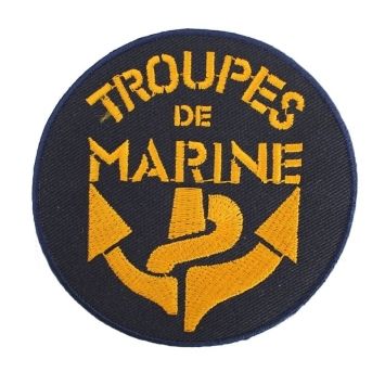 Écusson brodé Marine Nationale avec drapeau Français - DAN MILITARY
