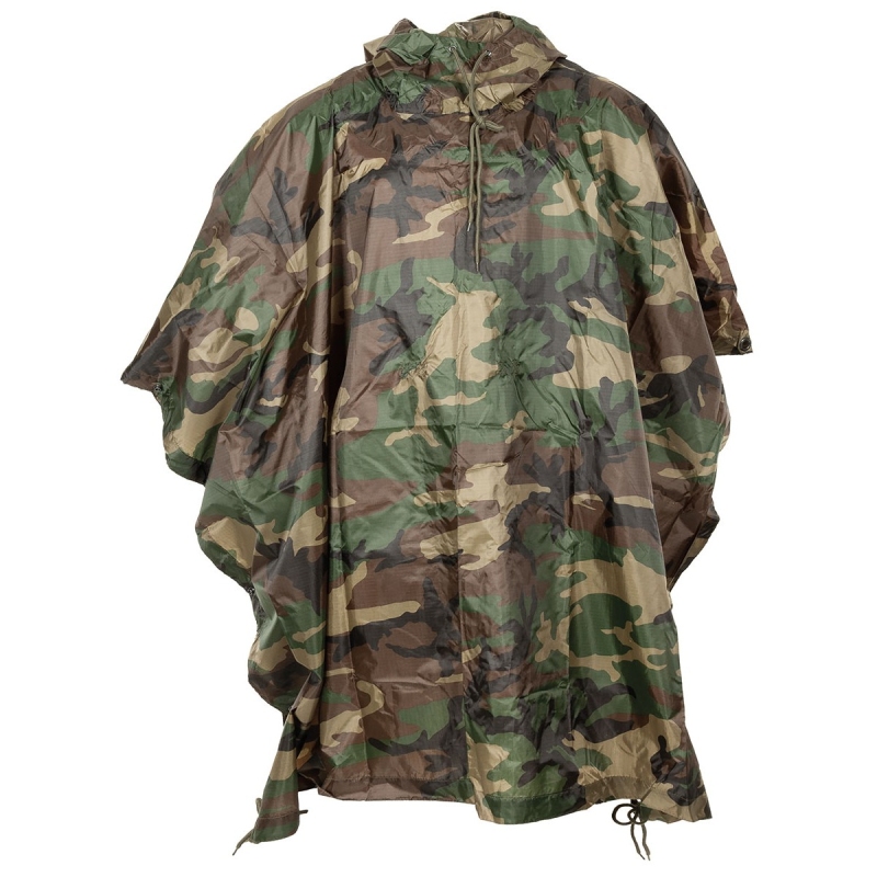 Poncho Ripstop Woodland MFH